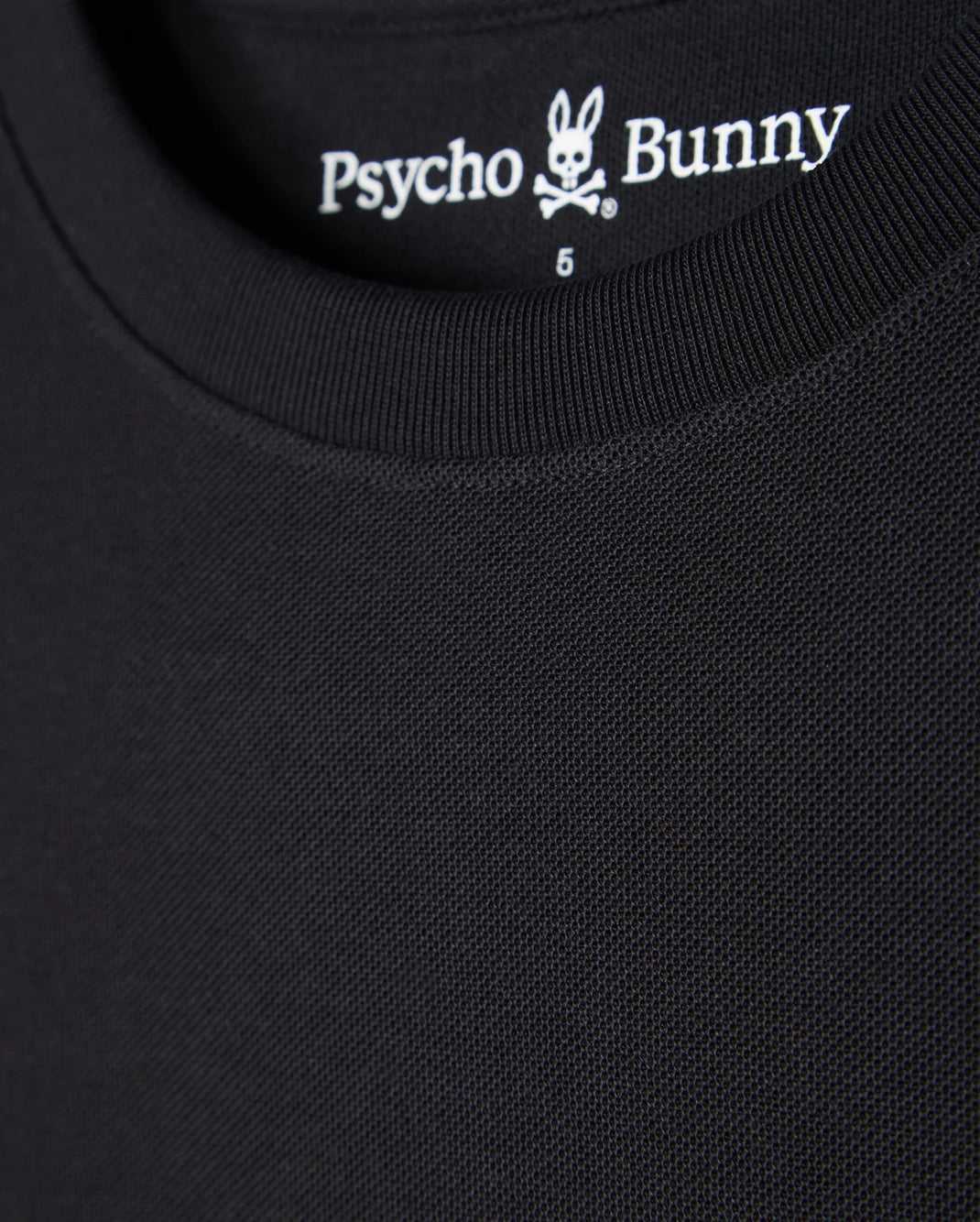 Tees Psycho Bunny Stanford Pique Tee Noir Homme | XUX-41714931